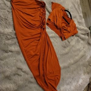 Crop Top & Skirt Set